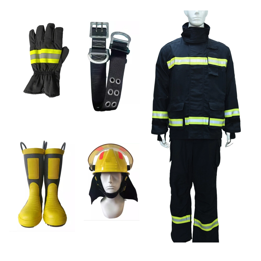 Four Layers Firefighting Uniform Safety Protective Fire Fighting Suit