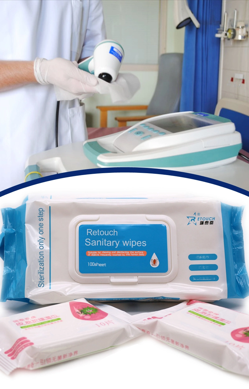 Wholesale Quaternary Ammonium Disinfectant Wipes Effective Sterilization 99.9% Disinfecting Wet Wipes Antiseptic Wipes