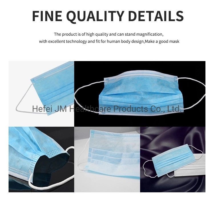 Manufacturer Flat 3ply Disposable Face Mask Wholesale for Civil